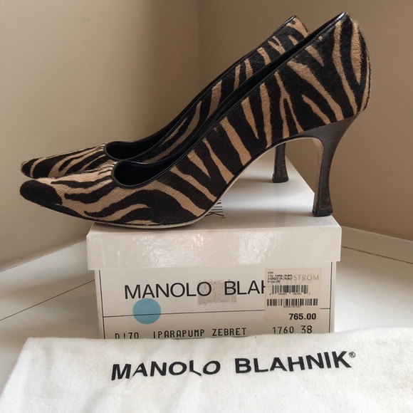 Manolo Blahnik PARA zebra print pump - Picture 1 of 13